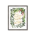 Picture of Holiday Wishes Wreath _GroupedProduct_Rectangle_Portrait_Framed_Matted_
