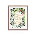 Picture of Holiday Wishes Wreath _GroupedProduct_Rectangle_Portrait_Framed_Matted_