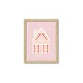 Picture of Pink Gingerbread House _GroupedProduct_Rectangle_Portrait_Framed_Matted_