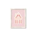 Picture of Pink Gingerbread House _GroupedProduct_Rectangle_Portrait_Framed_Matted_