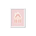 Picture of Pink Gingerbread House _GroupedProduct_Rectangle_Portrait_Framed_Matted_