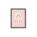 Picture of Pink Gingerbread House _GroupedProduct_Rectangle_Portrait_Framed_Matted_