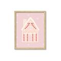 Picture of Pink Gingerbread House _GroupedProduct_Rectangle_Portrait_Framed_Matted_
