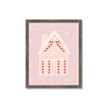 Picture of Pink Gingerbread House _GroupedProduct_Rectangle_Portrait_Framed_Matted_