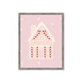 Picture of Pink Gingerbread House _GroupedProduct_Rectangle_Portrait_Framed_Matted_