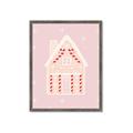 Picture of Pink Gingerbread House _GroupedProduct_Rectangle_Portrait_Framed_Matted_
