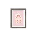 Picture of Pink Gingerbread House _GroupedProduct_Rectangle_Portrait_Framed_Matted_