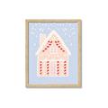 Picture of Blue Gingerbread House _GroupedProduct_Rectangle_Portrait_Framed_Matted_