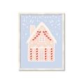 Picture of Blue Gingerbread House _GroupedProduct_Rectangle_Portrait_Framed_Matted_