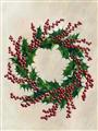Picture of Holly Wreath _GroupedProduct_Rectangle_Portrait_Unframed_Print_Only_