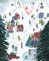 Picture of Winter Ski Resort _GroupedProduct_Rectangle_Portrait_Unframed_Print_Only_