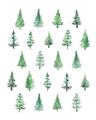 Picture of Christmas Trees _GroupedProduct_Rectangle_Portrait_Unframed_Print_Only_