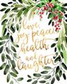 Picture of Holiday Wishes Wreath _GroupedProduct_Rectangle_Portrait_Unframed_Print_Only_