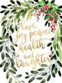 Picture of Holiday Wishes Wreath _GroupedProduct_Rectangle_Portrait_Unframed_Print_Only_