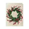 Picture of Holly Wreath _GroupedProduct_Rectangle_Portrait_Unframed_Print_Only_