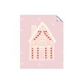 Picture of Pink Gingerbread House _GroupedProduct_Rectangle_Portrait_Unframed_Print_Only_