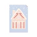 Picture of Blue Gingerbread House _GroupedProduct_Rectangle_Portrait_Unframed_Print_Only_