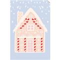 Picture of Blue Gingerbread House _GroupedProduct_Rectangle_Portrait_Unframed_Print_Only_