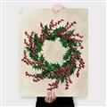 Picture of Holly Wreath _GroupedProduct_Rectangle_Portrait_Canvas_