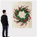 Picture of Holly Wreath _GroupedProduct_Rectangle_Portrait_Canvas_