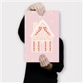 Picture of Pink Gingerbread House _GroupedProduct_Rectangle_Portrait_Canvas_