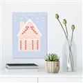 Picture of Blue Gingerbread House _GroupedProduct_Rectangle_Portrait_Canvas_