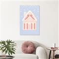 Picture of Blue Gingerbread House _GroupedProduct_Rectangle_Portrait_Canvas_