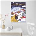Picture of Christmas in Courchevel, France _GroupedProduct_Rectangle_Portrait_Canvas_Framed_