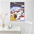 Picture of Christmas in Courchevel, France _GroupedProduct_Rectangle_Portrait_Canvas_Framed_