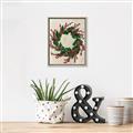 Picture of Holly Wreath _GroupedProduct_Rectangle_Portrait_Canvas_Framed_