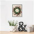 Picture of Holly Wreath _GroupedProduct_Rectangle_Portrait_Canvas_Framed_