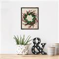 Picture of Holly Wreath _GroupedProduct_Rectangle_Portrait_Canvas_Framed_