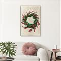 Picture of Holly Wreath _GroupedProduct_Rectangle_Portrait_Canvas_Framed_