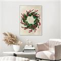 Picture of Holly Wreath _GroupedProduct_Rectangle_Portrait_Canvas_Framed_