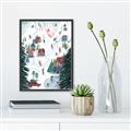 Picture of Winter Ski Resort _GroupedProduct_Rectangle_Portrait_Canvas_Framed_