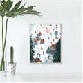 Picture of Winter Ski Resort _GroupedProduct_Rectangle_Portrait_Canvas_Framed_