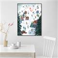 Picture of Winter Ski Resort _GroupedProduct_Rectangle_Portrait_Canvas_Framed_