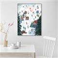 Picture of Winter Ski Resort _GroupedProduct_Rectangle_Portrait_Canvas_Framed_