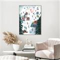Picture of Winter Ski Resort _GroupedProduct_Rectangle_Portrait_Canvas_Framed_