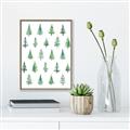 Picture of Christmas Trees _GroupedProduct_Rectangle_Portrait_Canvas_Framed_