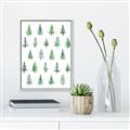 Picture of Christmas Trees _GroupedProduct_Rectangle_Portrait_Canvas_Framed_