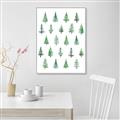 Picture of Christmas Trees _GroupedProduct_Rectangle_Portrait_Canvas_Framed_