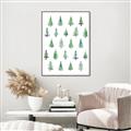 Picture of Christmas Trees _GroupedProduct_Rectangle_Portrait_Canvas_Framed_
