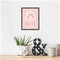 Picture of Pink Gingerbread House _GroupedProduct_Rectangle_Portrait_Canvas_Framed_