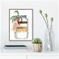 Picture of Holiday Cookies in a Jar _GroupedProduct_Rectangle_Portrait_Canvas_Framed_