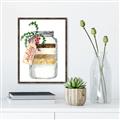 Picture of Holiday Cookies in a Jar _GroupedProduct_Rectangle_Portrait_Canvas_Framed_