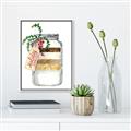 Picture of Holiday Cookies in a Jar _GroupedProduct_Rectangle_Portrait_Canvas_Framed_