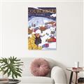 Picture of Christmas in Courchevel, France _GroupedProduct_Rectangle_Portrait_Unframed_Print_Only_