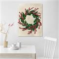 Picture of Holly Wreath _GroupedProduct_Rectangle_Portrait_Unframed_Print_Only_