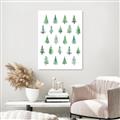 Picture of Christmas Trees _GroupedProduct_Rectangle_Portrait_Unframed_Print_Only_
